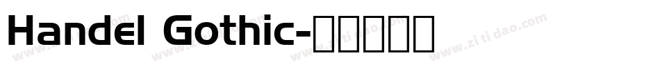 Handel Gothic字体转换